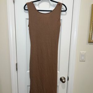 Antistar Khaki Knit Midi Bodycon Dress - L fits like M - NWT